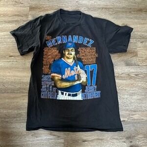 Keith Hernandez NY Mets Jersey Retirement T-Shirt Mens S‎ Black 2022 Citi Field
